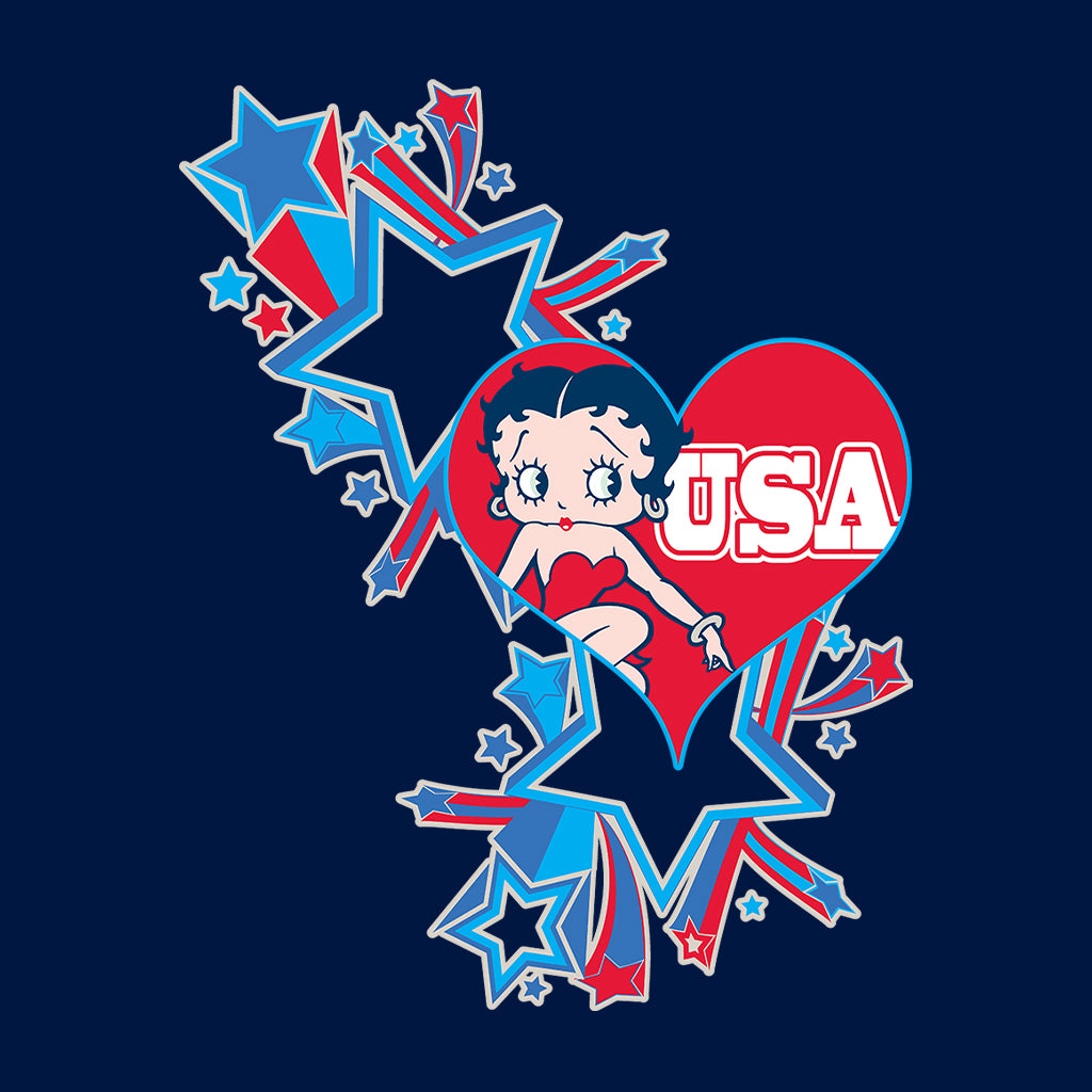 Americana USA Stars & Heart Kids Sweatshirt-Betty Boop Shop