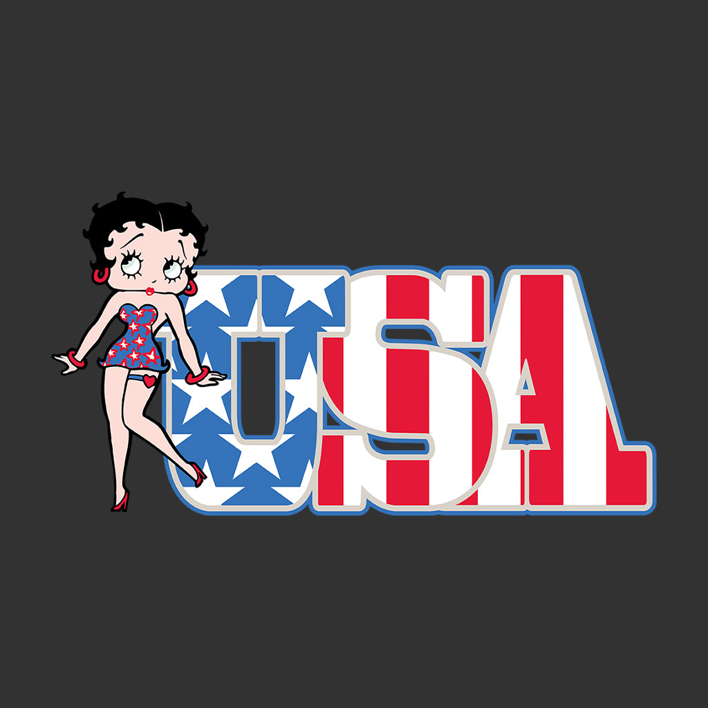 Americana Stars & Stripes Women's Sweatshirt-Betty Boop Shop