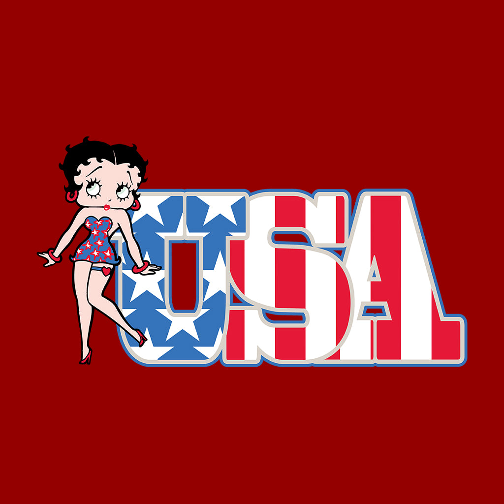 Americana Stars & Stripes Kids Hooded Sweatshirt-Betty Boop Shop