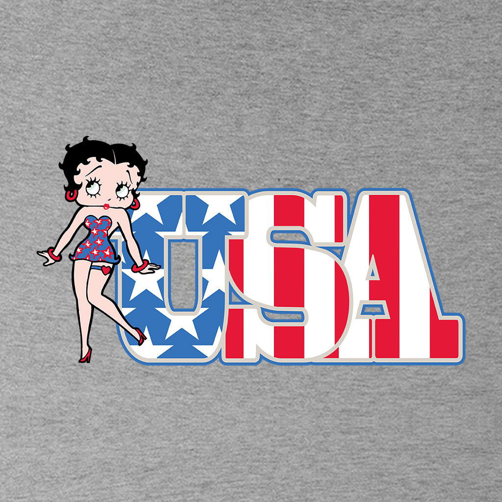 Americana Stars & Stripes Women's Sweatshirt-Betty Boop Shop