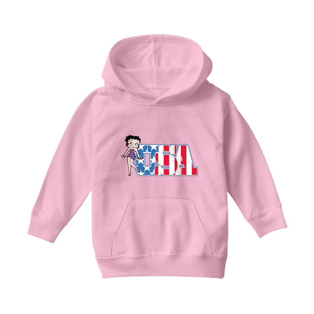 Americana Stars & Stripes Kids Hooded Sweatshirt