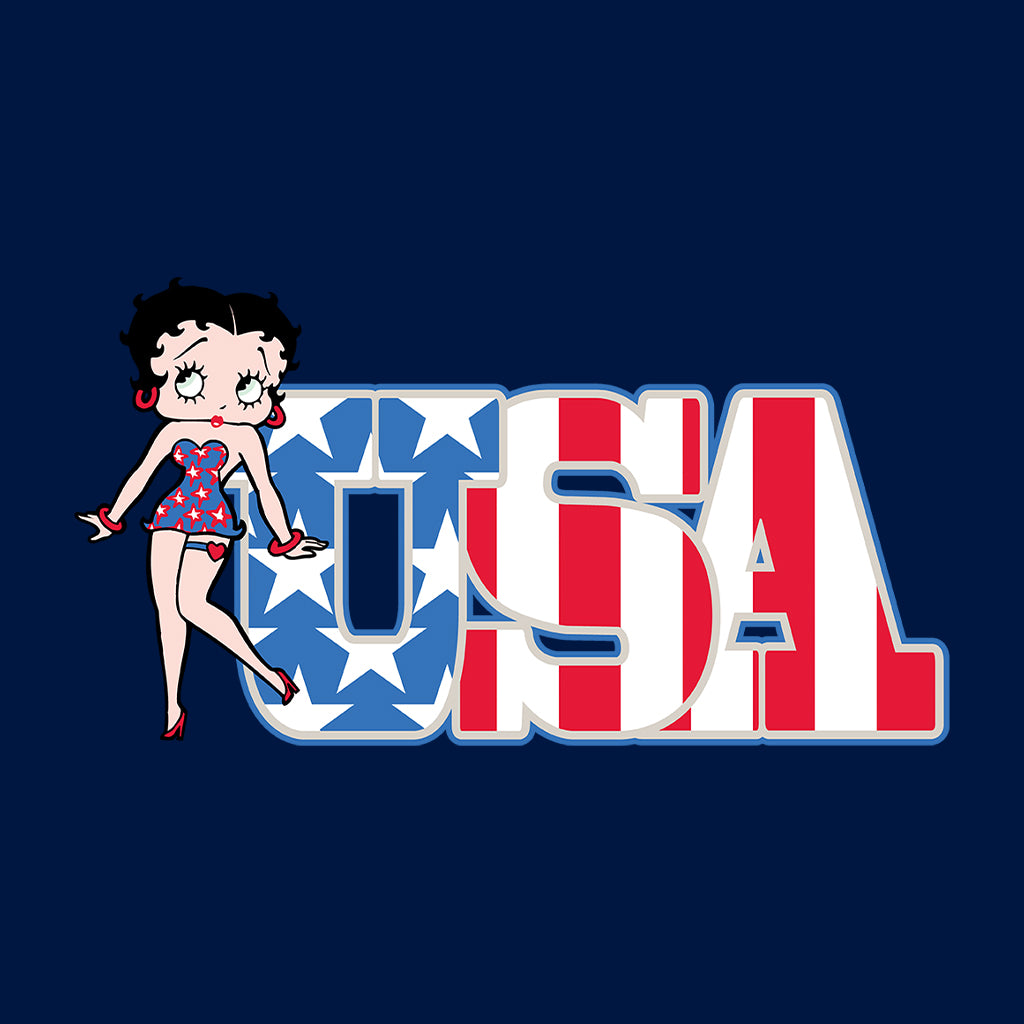 Americana Stars & Stripes Women's Sweatshirt-Betty Boop Shop