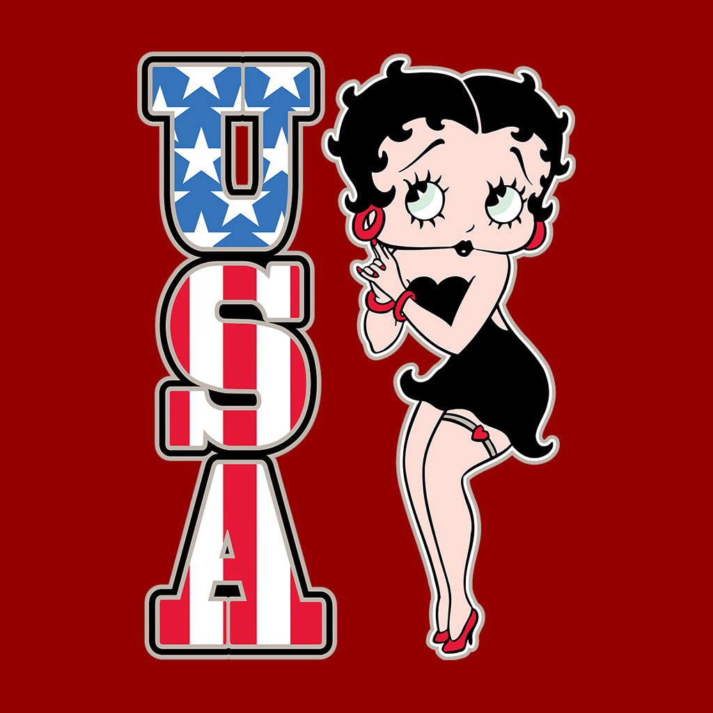 Americana USA Patriot Betty Kids Hooded Sweatshirt-Betty Boop Shop