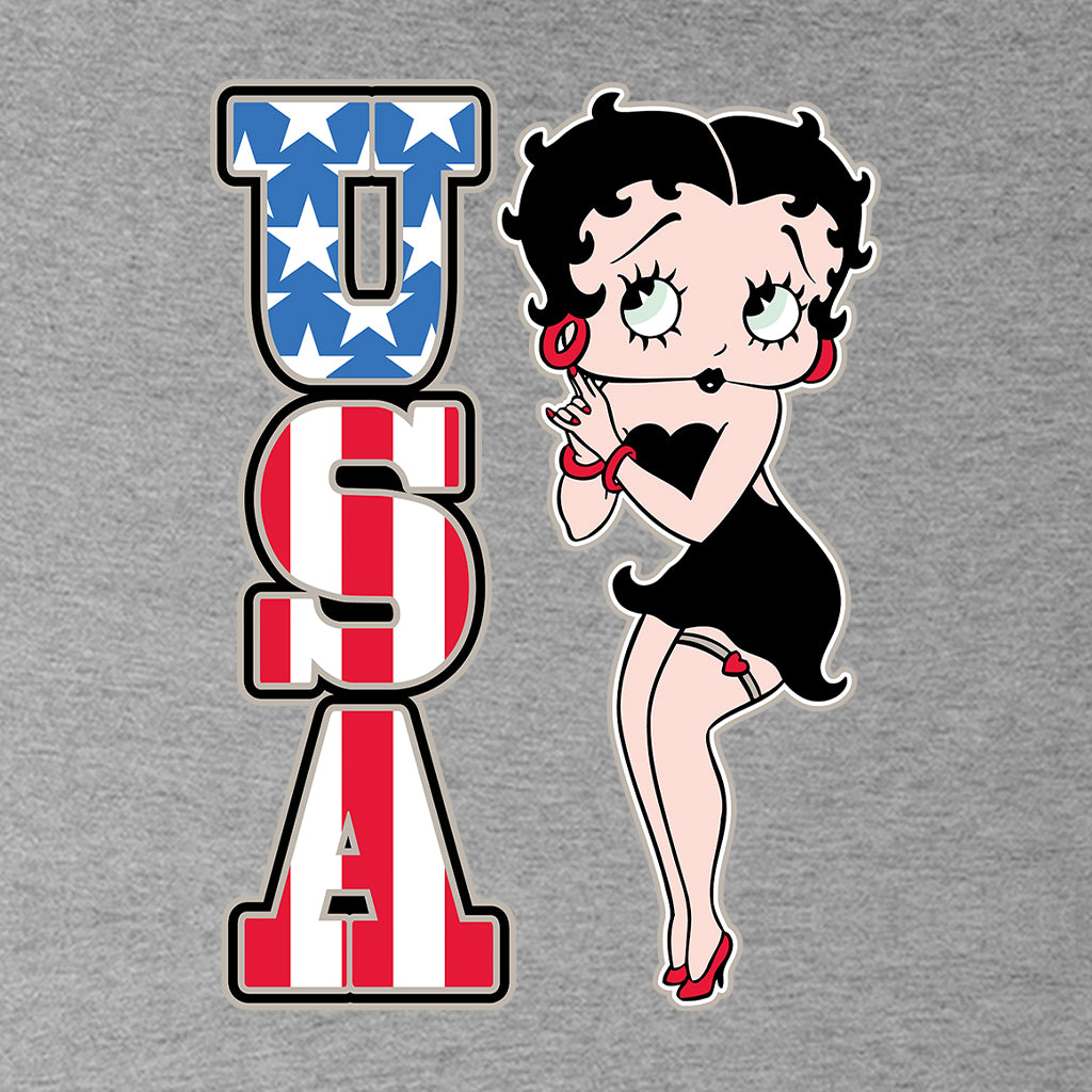 Americana USA Patriot Betty Kids Hooded Sweatshirt-Betty Boop Shop