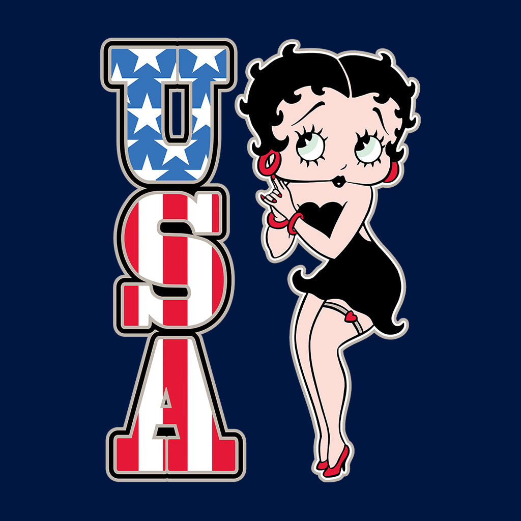 Americana USA Patriot Betty Women's T-Shirt-Betty Boop Shop
