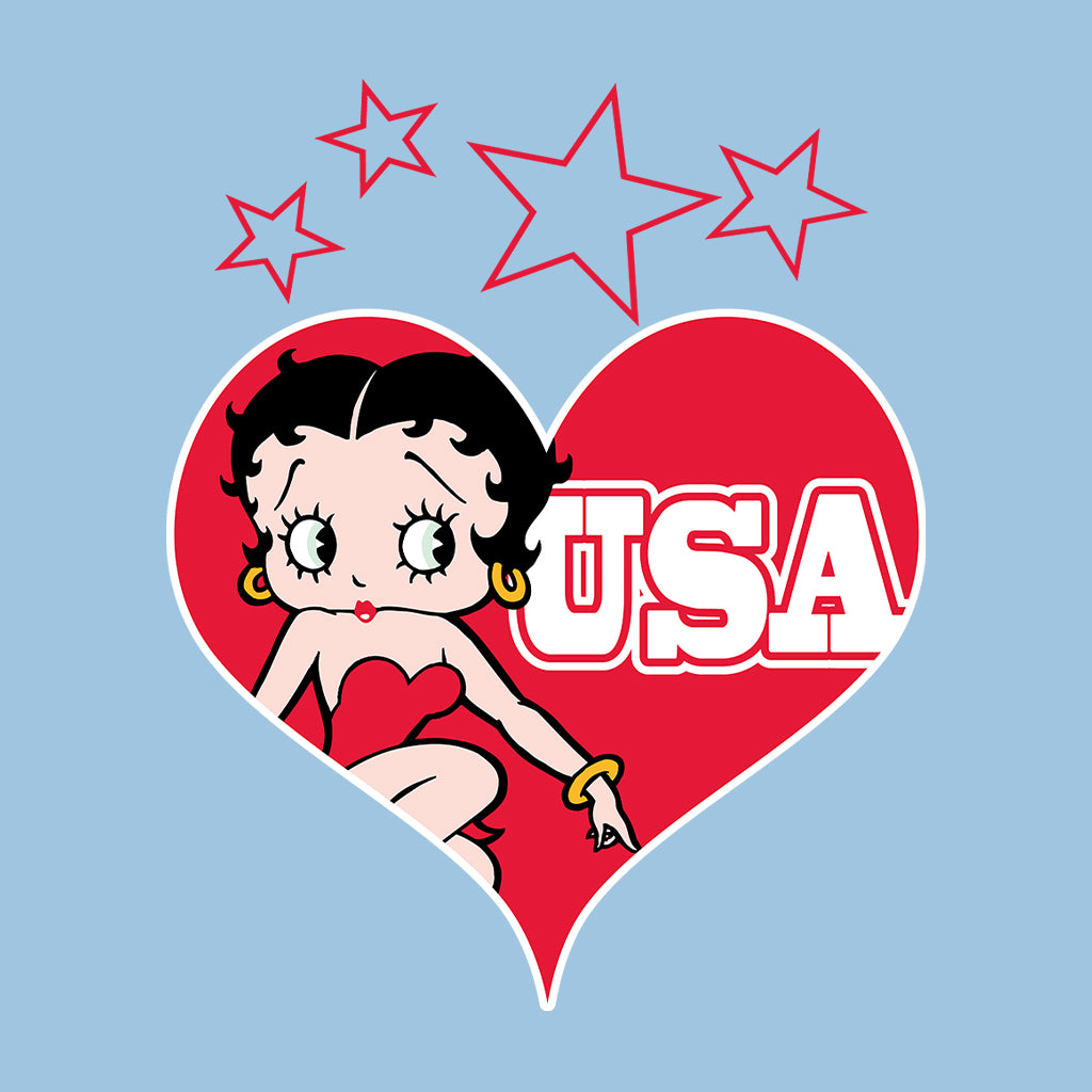 Americana USA Love Heart Kids Sweatshirt-Betty Boop Shop