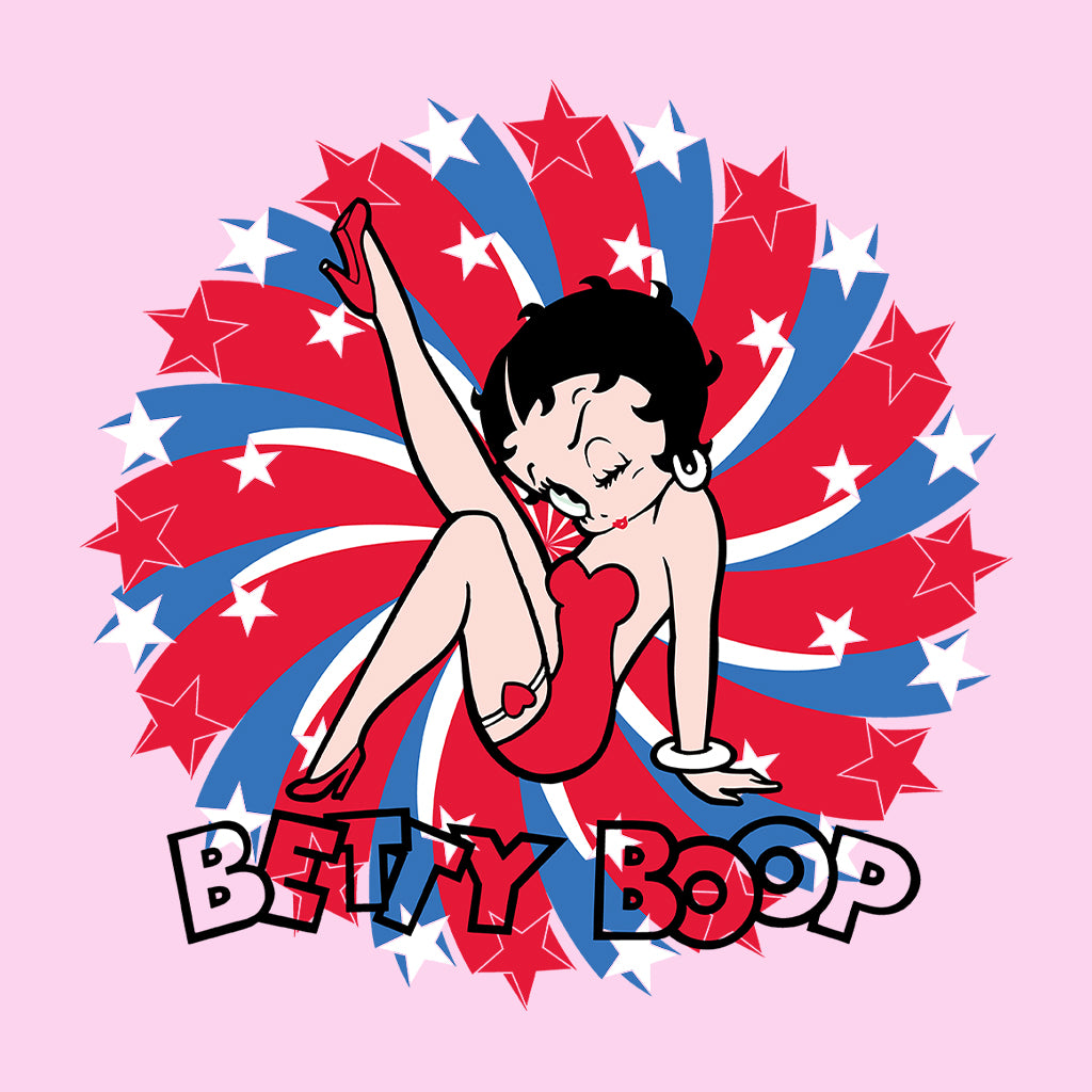 Americana Patriot Blinking Boop Men's Hooded Sweatshirt-Betty Boop Shop