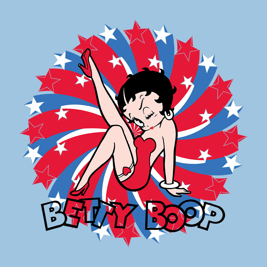 Americana Patriot Blinking Boop Men's T-Shirt-Betty Boop Shop