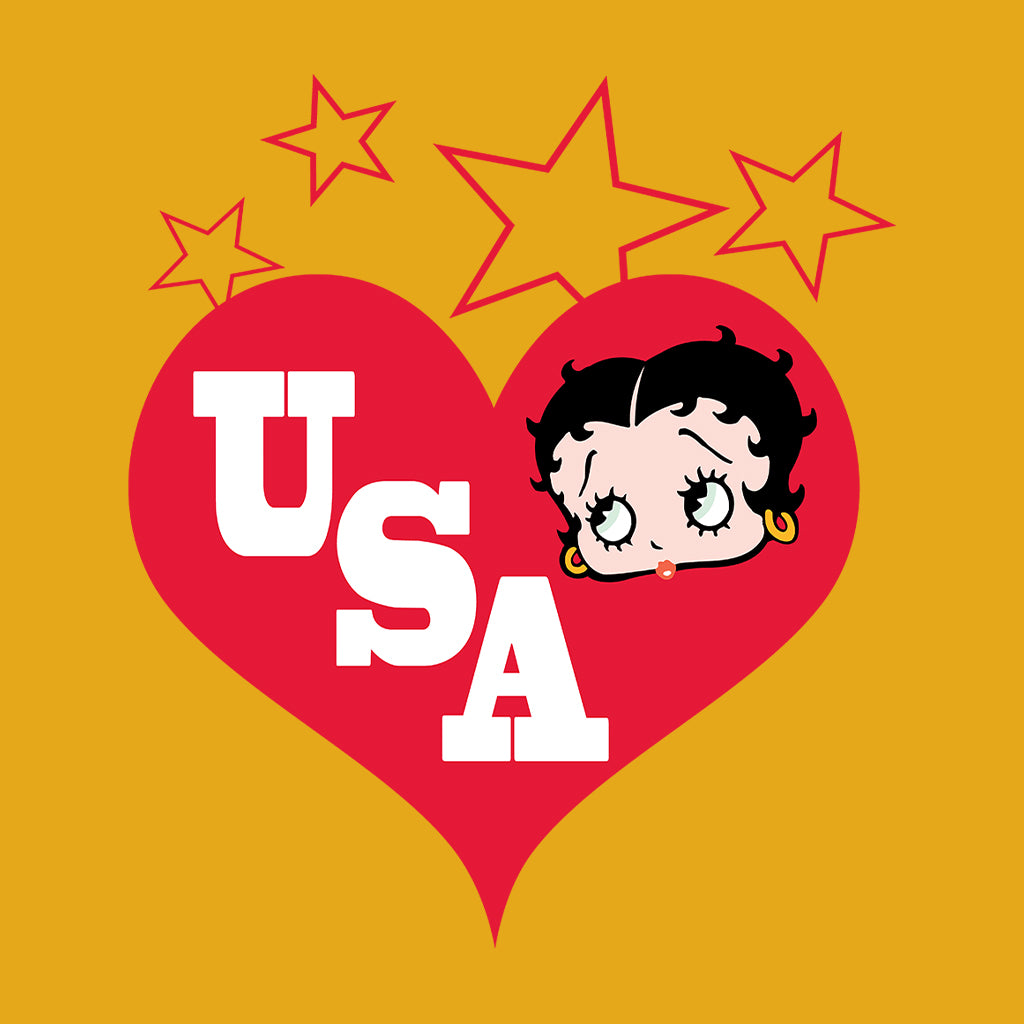 Americana USA Love Women's Hooded Sweatshirt-Betty Boop Shop