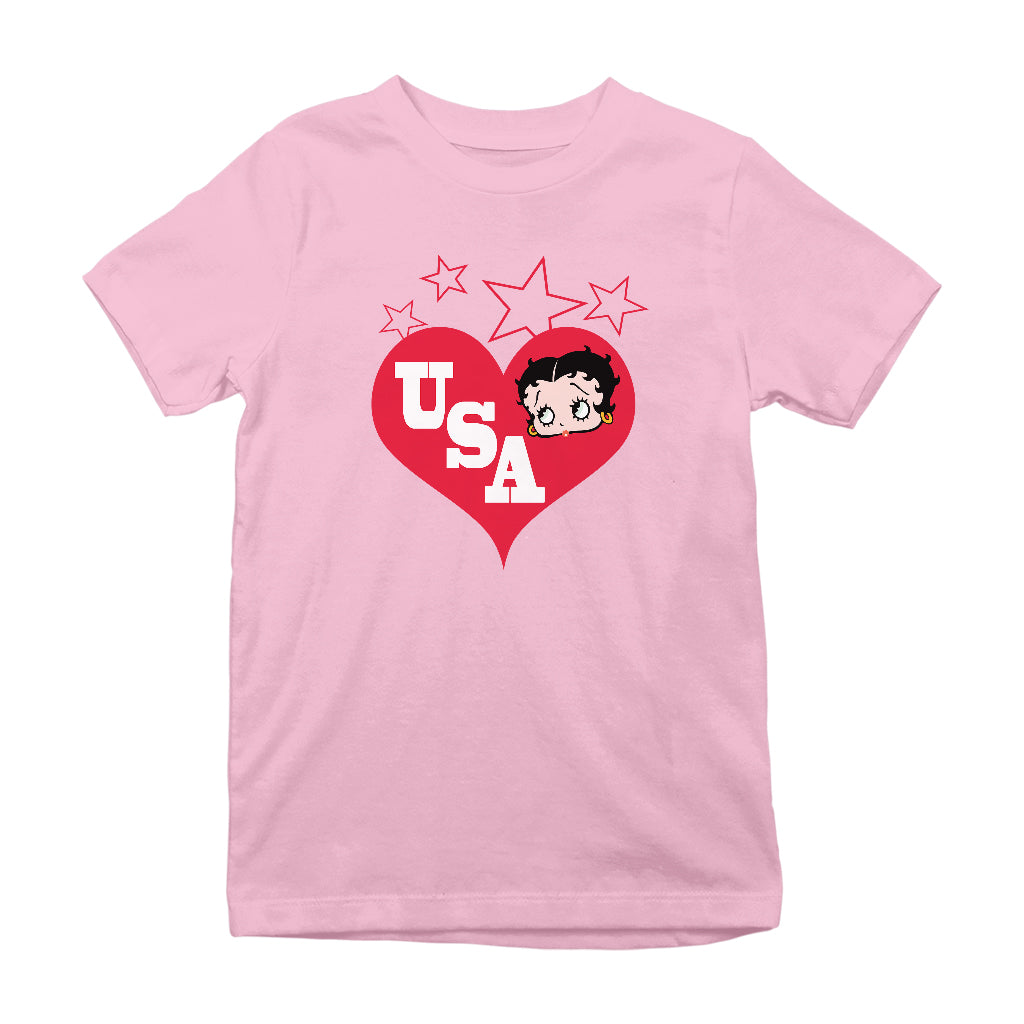 Americana USA Love Kids T-Shirt-Betty Boop Shop