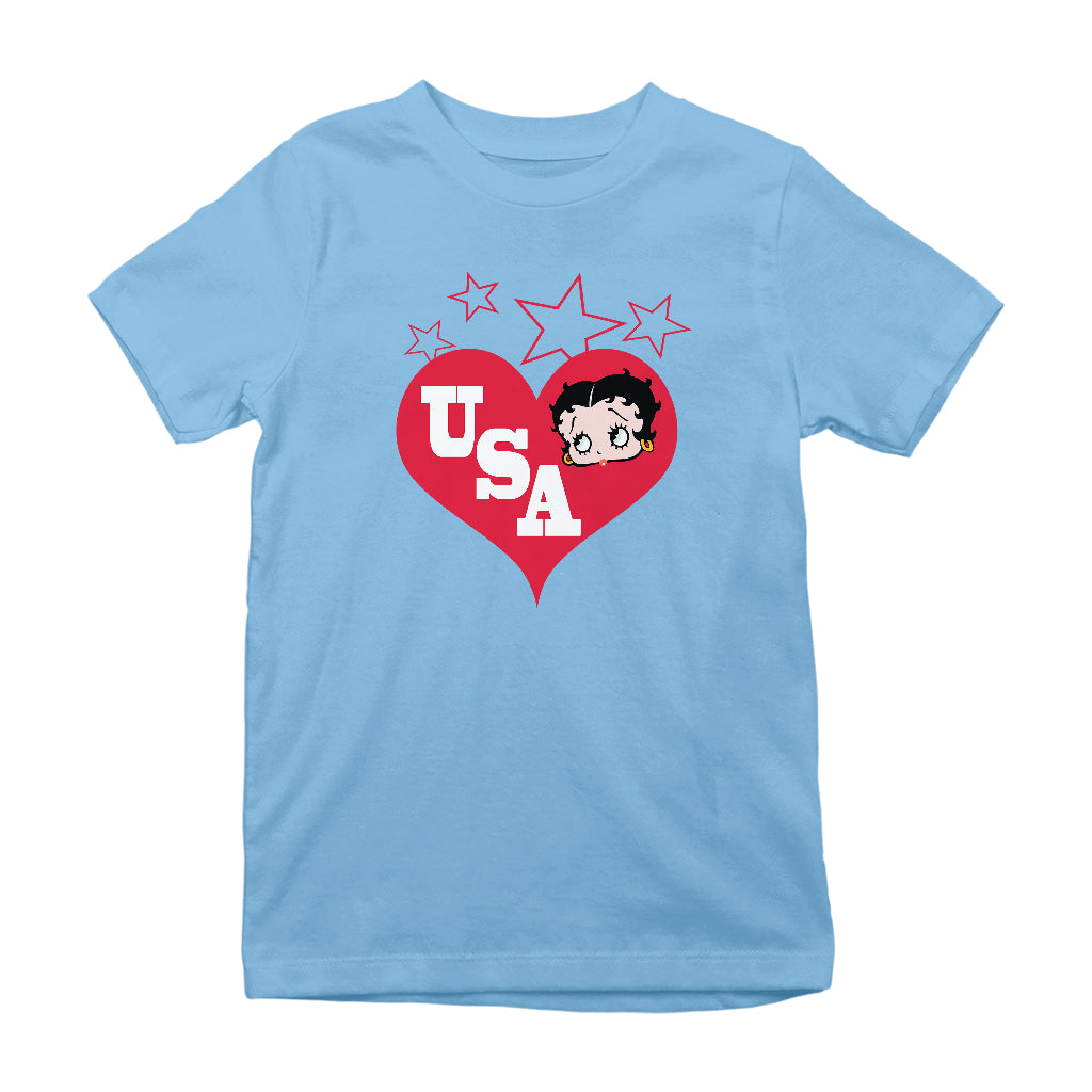 Americana USA Love Kids T-Shirt-Betty Boop Shop