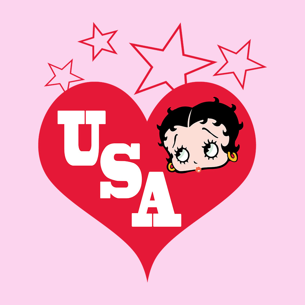Americana USA Love Women's Hooded Sweatshirt-Betty Boop Shop
