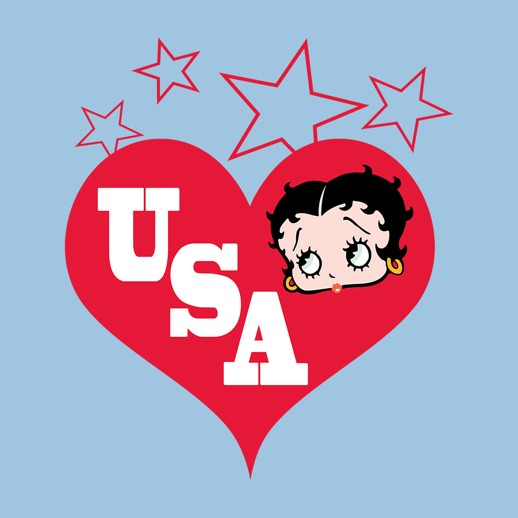 Americana USA Love Women's Hooded Sweatshirt-Betty Boop Shop