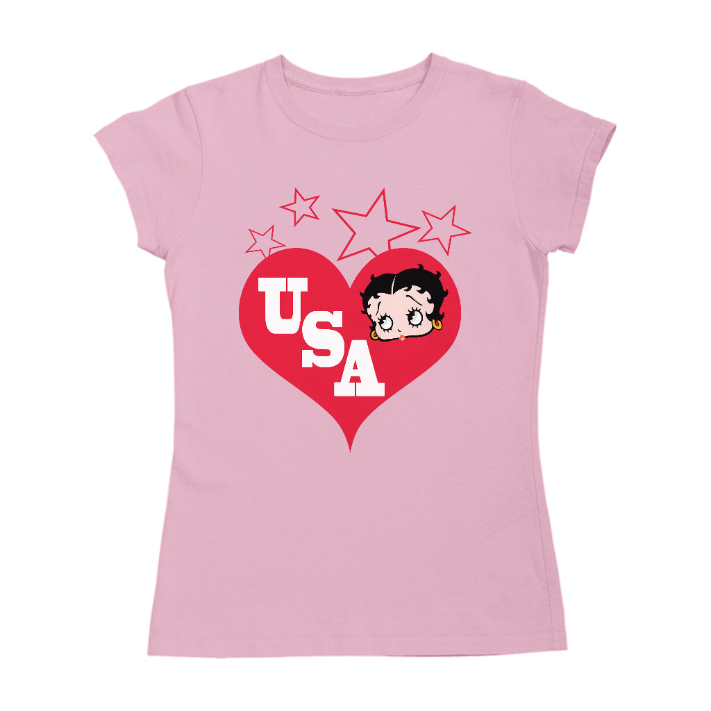 Americana USA Love Women's T-Shirt-Betty Boop Shop