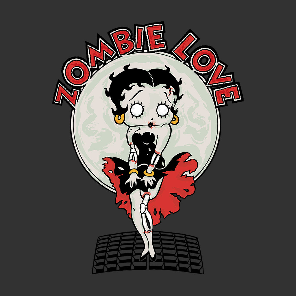 Betty Boop Halloween Zombie Love Kids T-Shirt-Betty Boop Shop