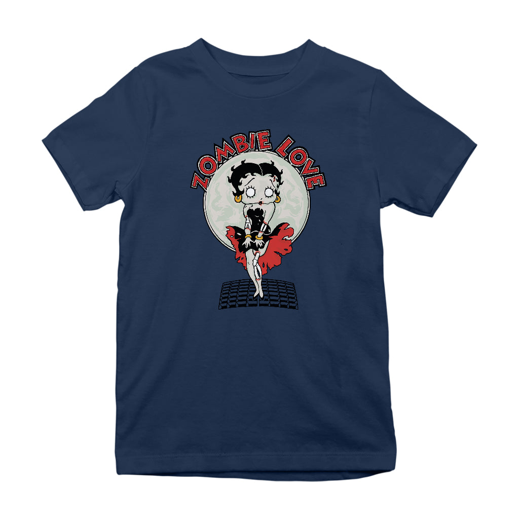 Betty Boop Halloween Zombie Love Kids T-Shirt-Betty Boop Shop