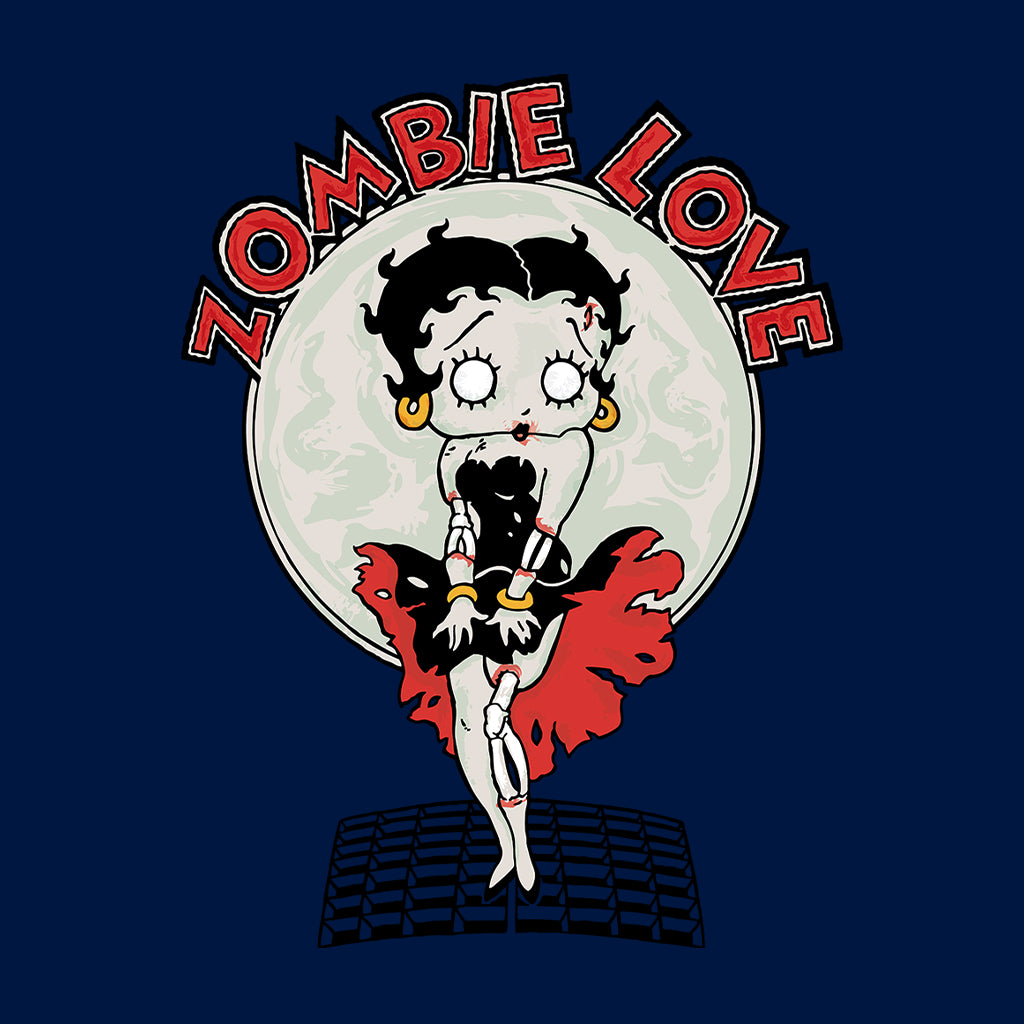 Betty Boop Halloween Zombie Love Kids T-Shirt-Betty Boop Shop