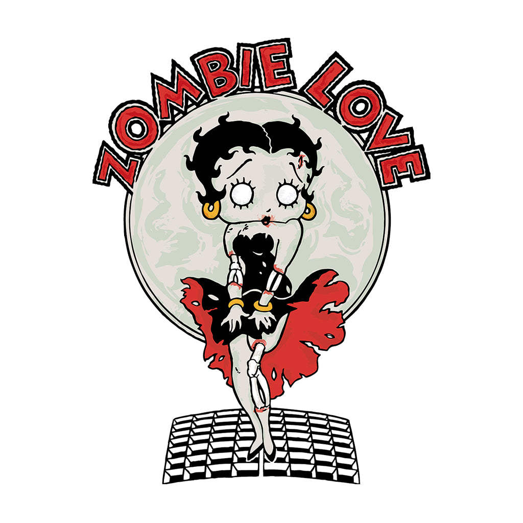 Betty Boop Halloween Zombie Love Kids T-Shirt-Betty Boop Shop