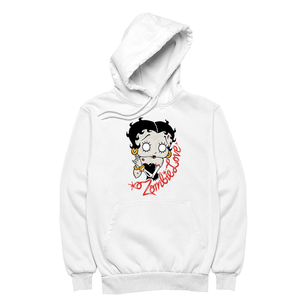 Betty Boop Zombie Love Halloween Men's Hooded Sweatshirt