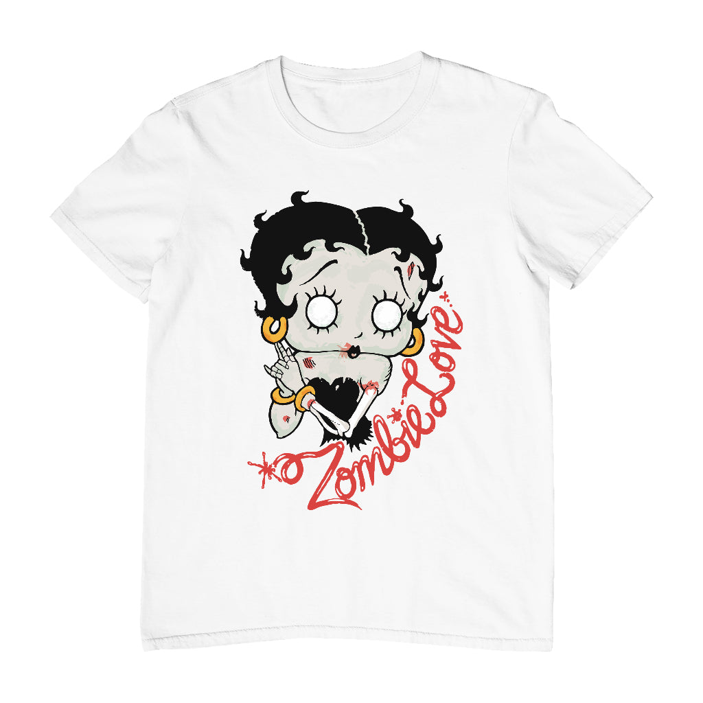 Betty Boop Zombie Love Halloween Men's T-Shirt