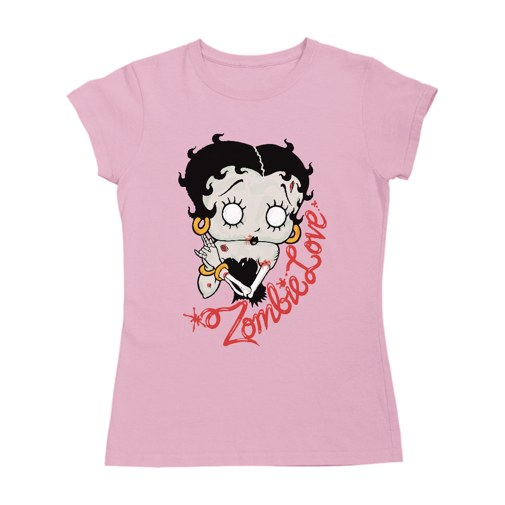 Betty Boop Zombie Love Halloween Women's T-Shirt-Betty Boop Shop
