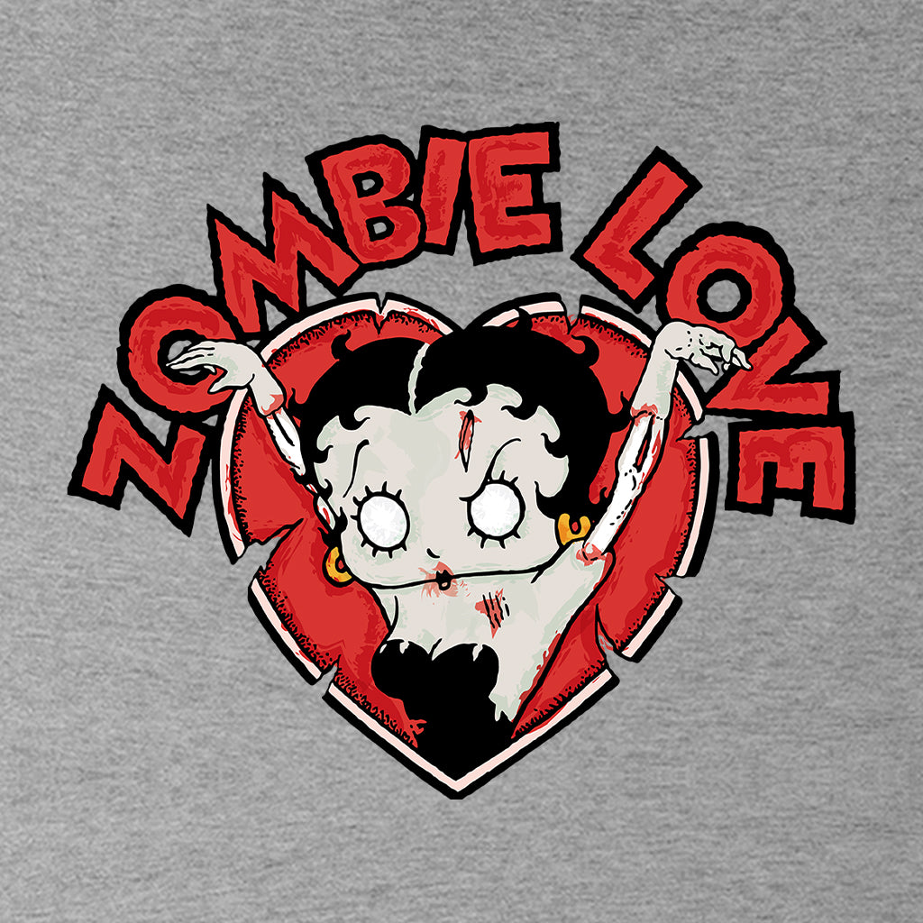 Betty Boop Halloween Heart Zombie Love Kids T-Shirt-Betty Boop Shop