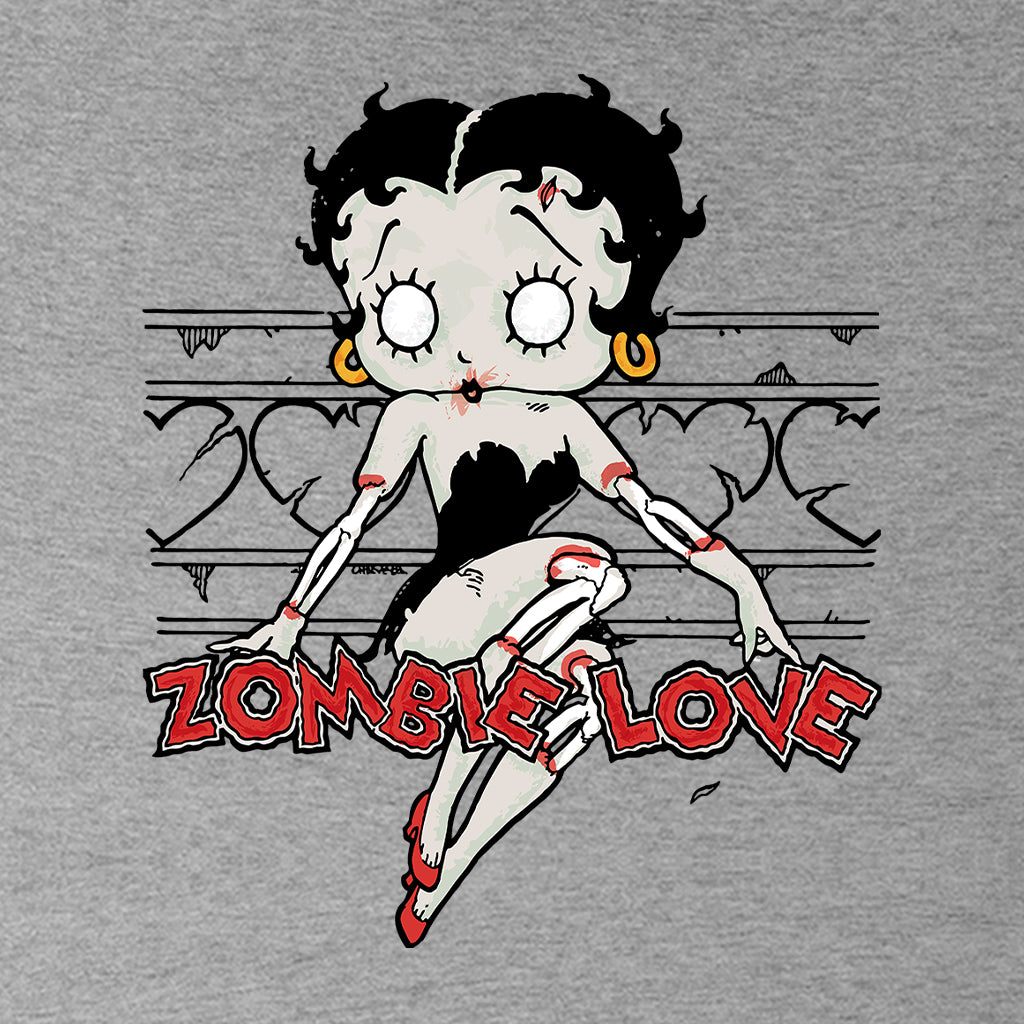 Betty Boop Halloween Scary Zombie Love Kids T-Shirt-Betty Boop Shop