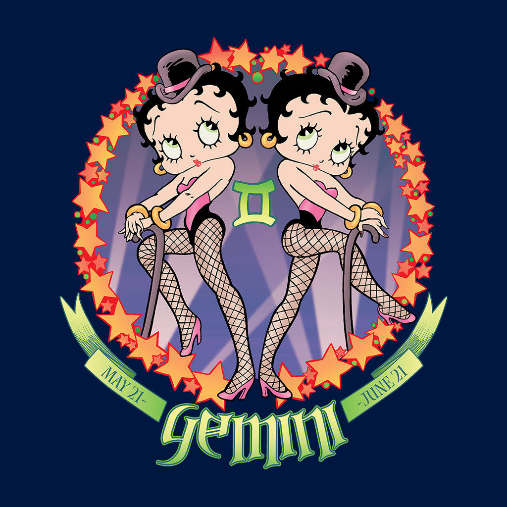 Betty Boop Gemini Astrological Sign Women's Hooded Sweatshirt-Betty Boop Shop