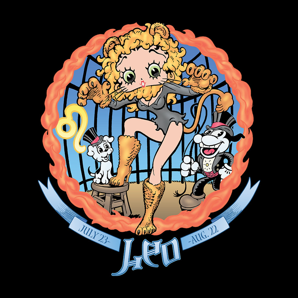 Betty Boop Leo Astrological Sign Kids Sweatshirt-Betty Boop Shop