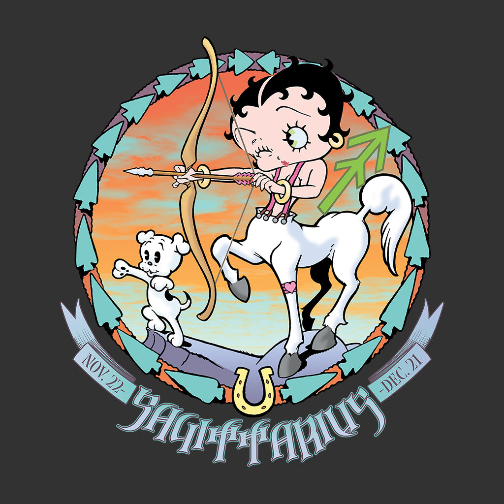 Horoscope Sagittarius Zodiac Men's T-Shirt-Betty Boop Shop