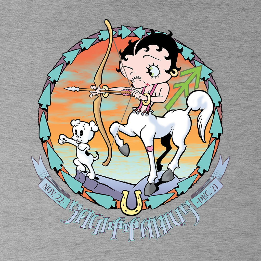 Horoscope Sagittarius Zodiac Kids Hooded Sweatshirt-Betty Boop Shop