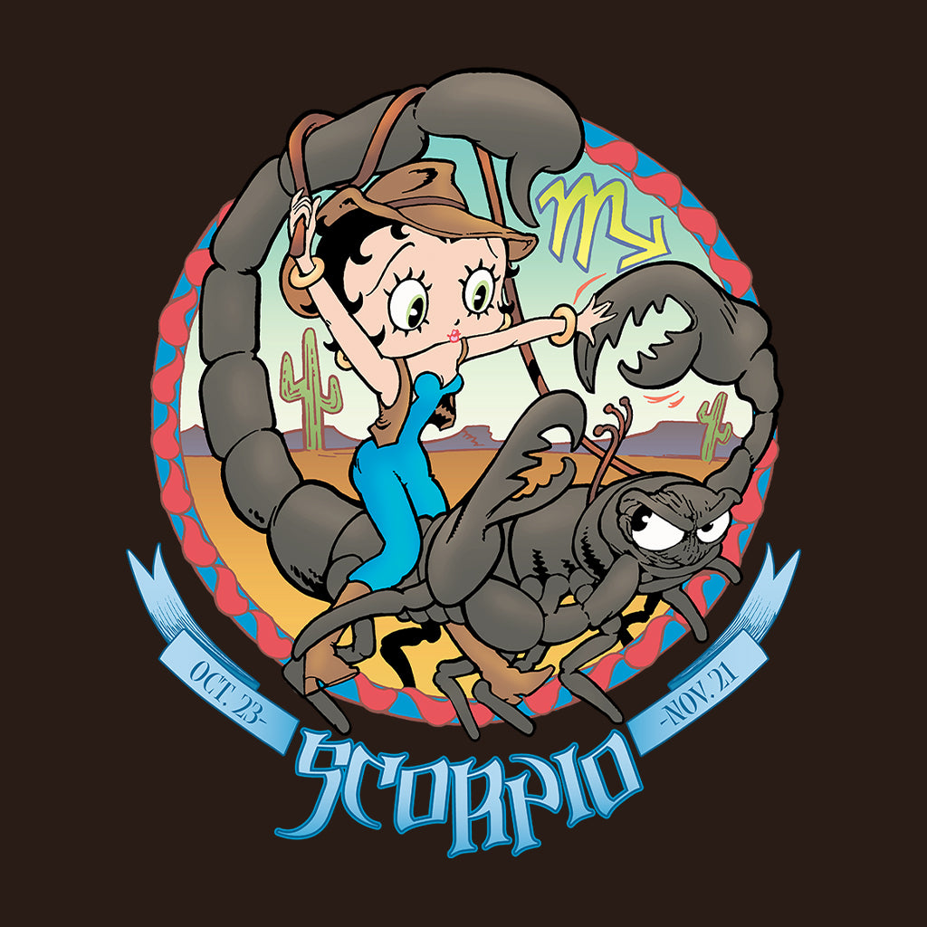 Betty Boop Scorpio Astrological Sign Women's Sweatshirt-Betty Boop Shop