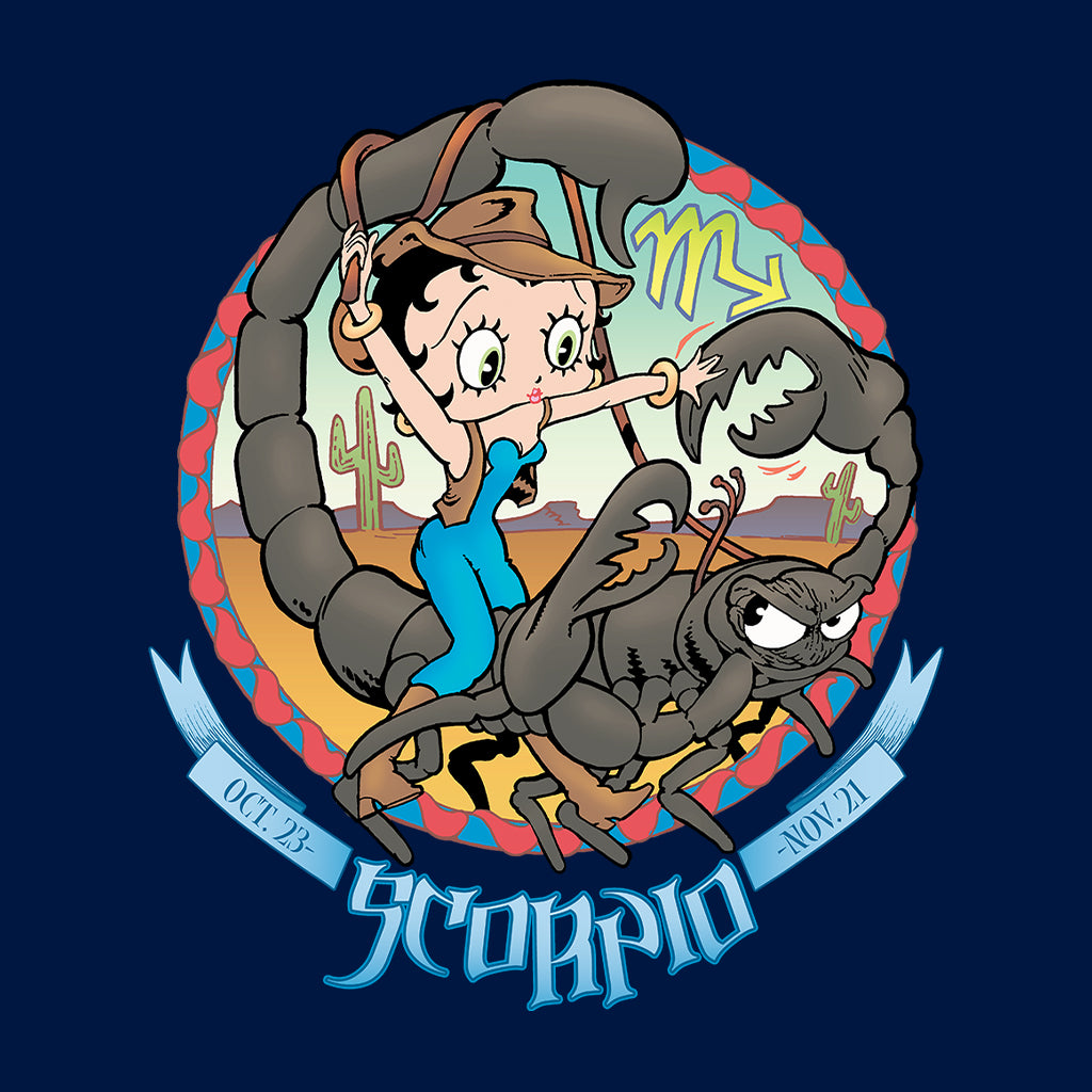 Betty Boop Scorpio Astrological Sign Men's T-Shirt-Betty Boop Shop