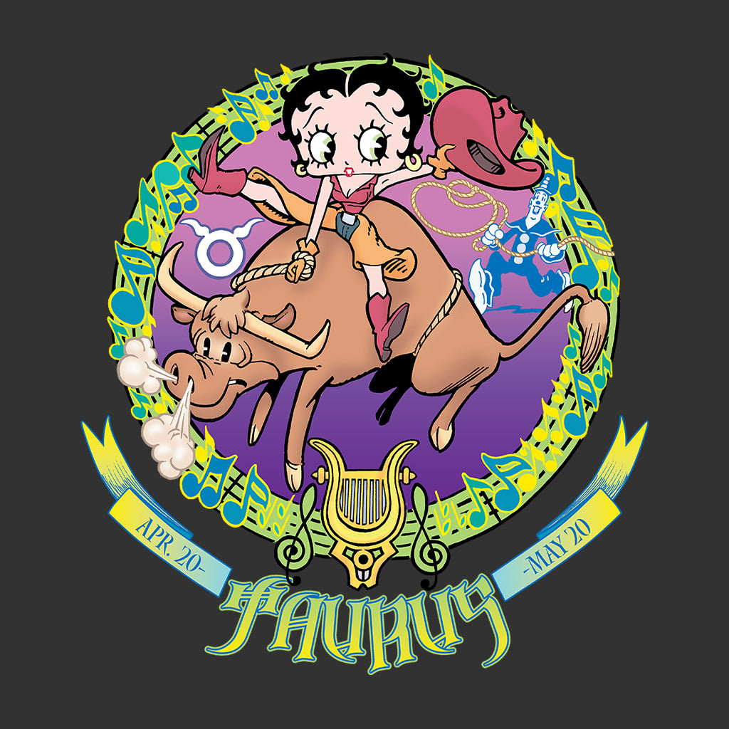 Betty Boop Taurus Astrological Sign Women's Sweatshirt-Betty Boop Shop