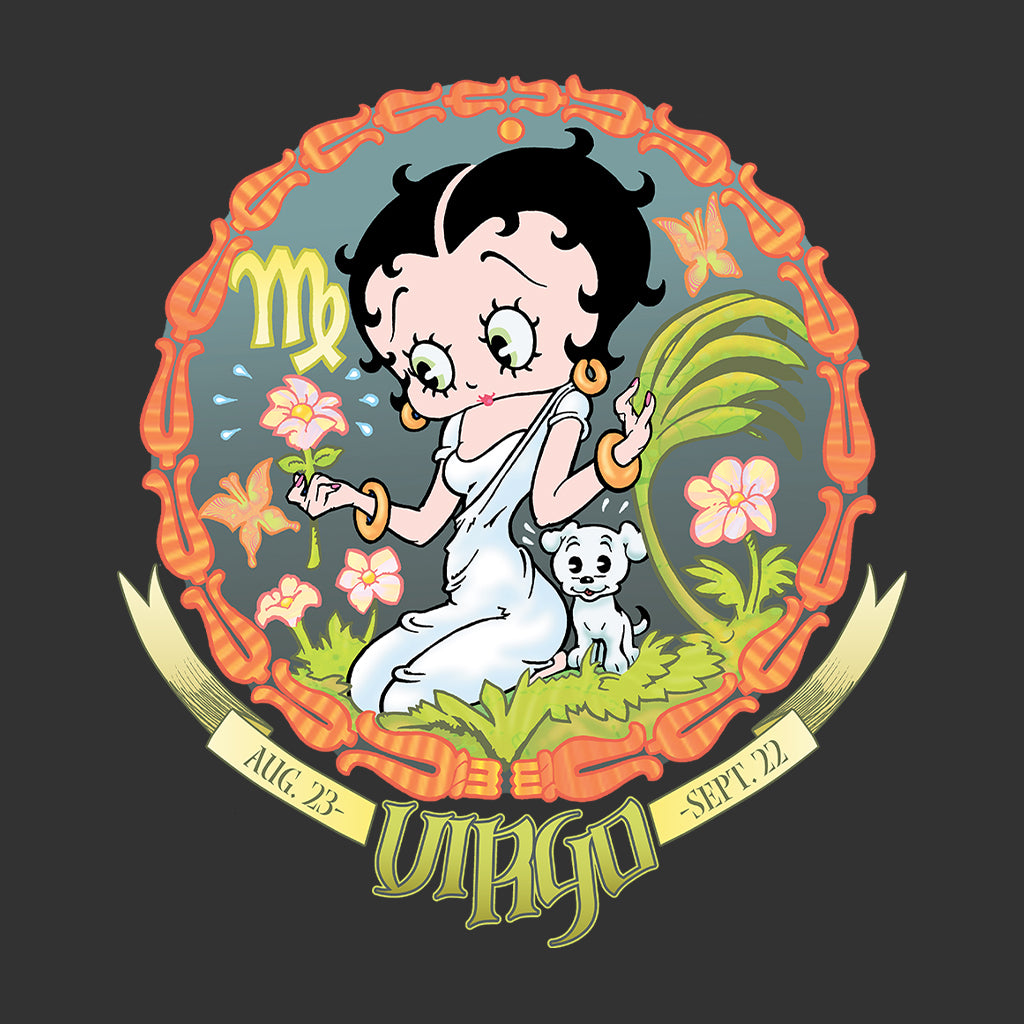 Betty Boop Virgo Astrological Sign Men's T-Shirt-Betty Boop Shop