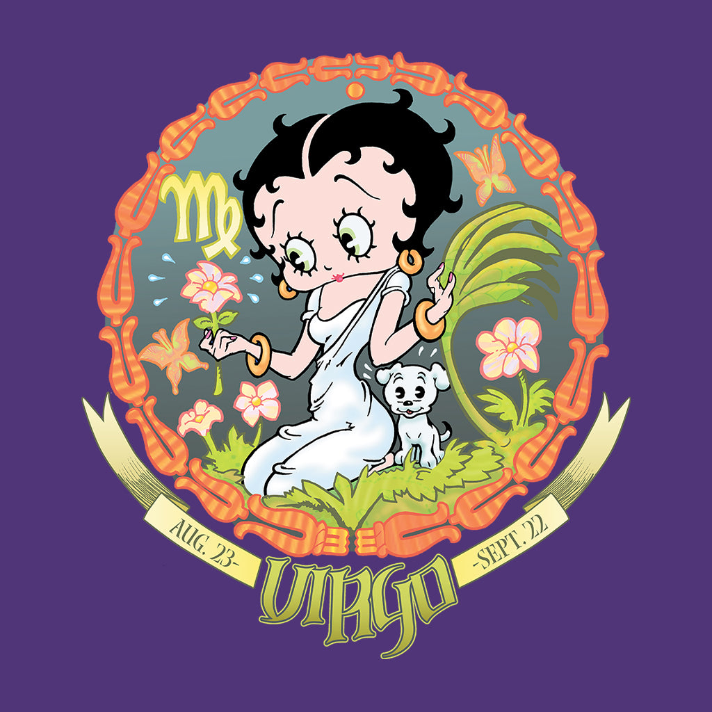Betty Boop Virgo Astrological Sign Women's Sweatshirt-Betty Boop Shop
