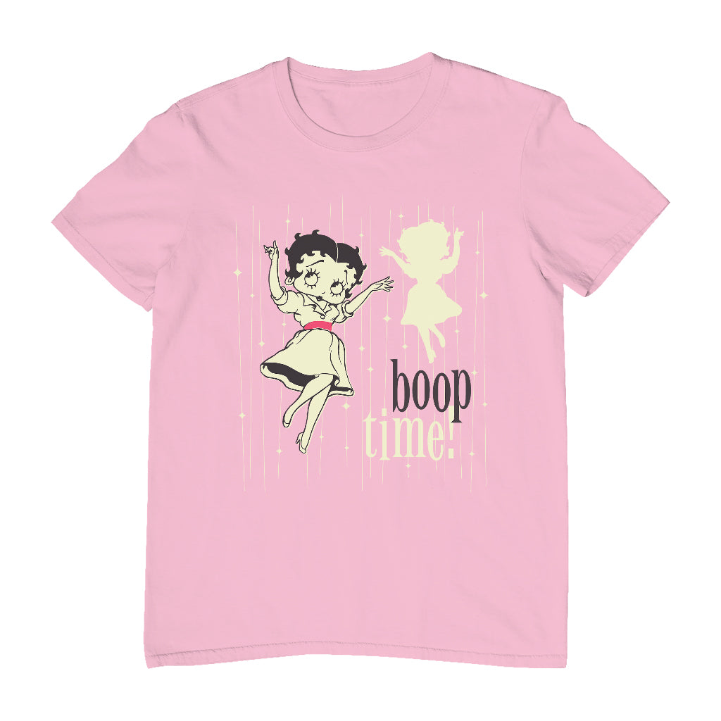 Betty Boop Boop Time 1950's Style Art Men's T-Shirt-Betty Boop Shop