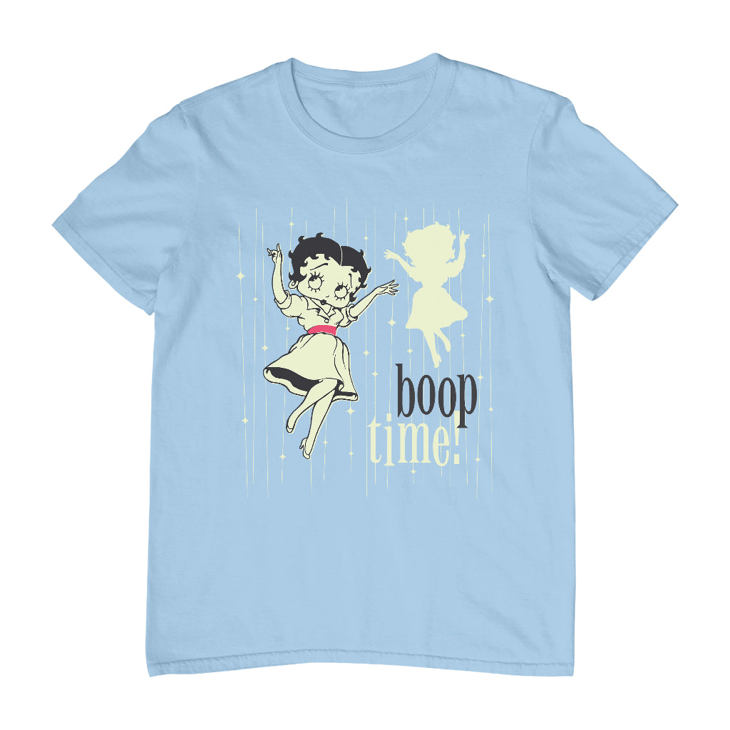 Betty Boop Boop Time 1950's Style Art Men's T-Shirt-Betty Boop Shop