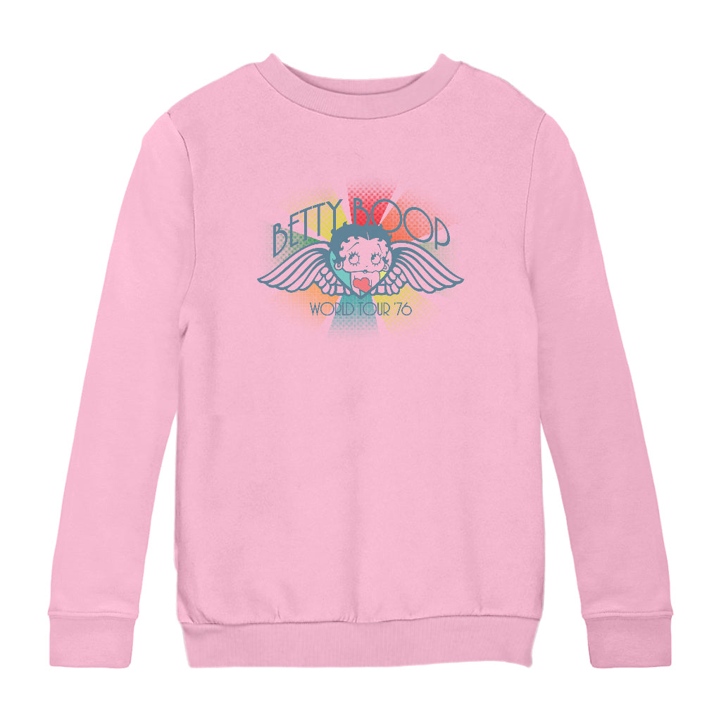 Betty Boop World Tour 1976 Kids Sweatshirt