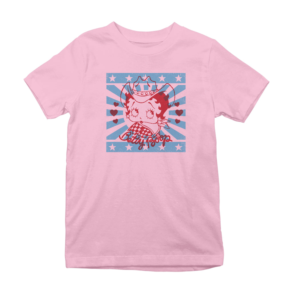 Betty Boop Country Music Star Kids T-Shirt-Betty Boop Shop