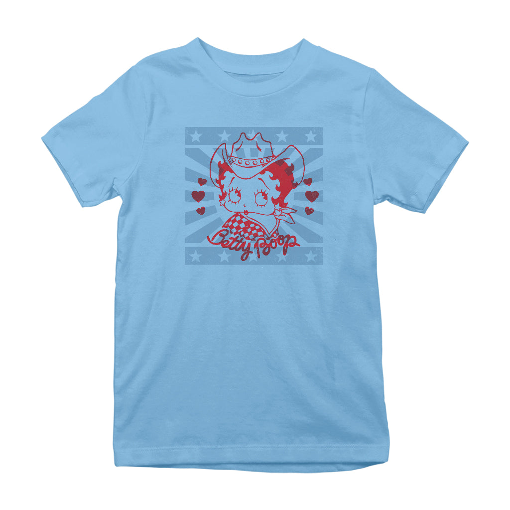 Betty Boop Country Music Star Kids T-Shirt-Betty Boop Shop