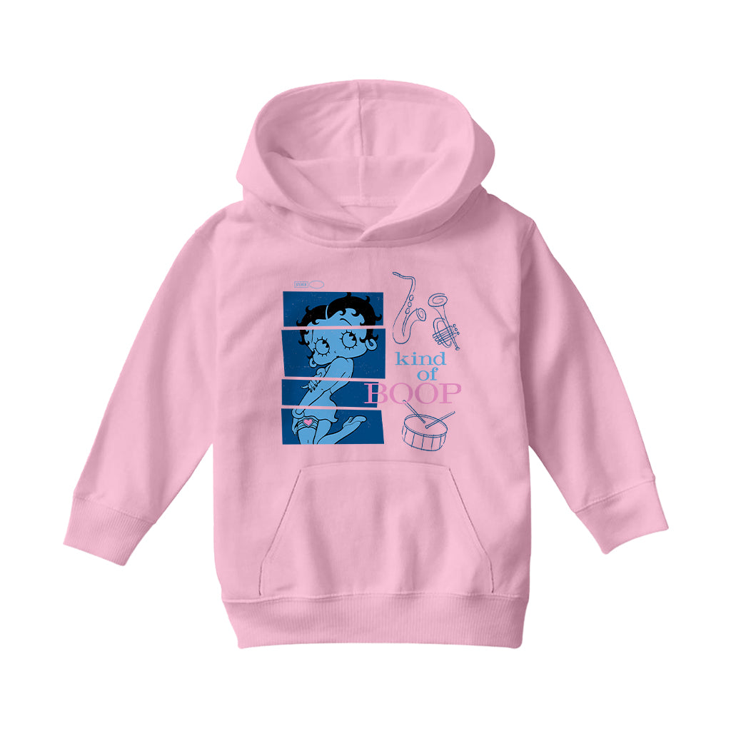 Betty Boop Jazz Album Parody Kids Hooded Sweatshirt
