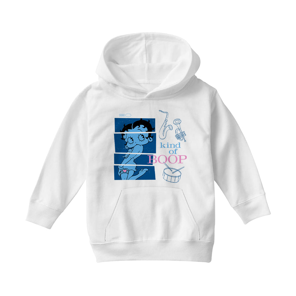 Betty Boop Jazz Album Parody Kids Hooded Sweatshirt-Betty Boop Shop