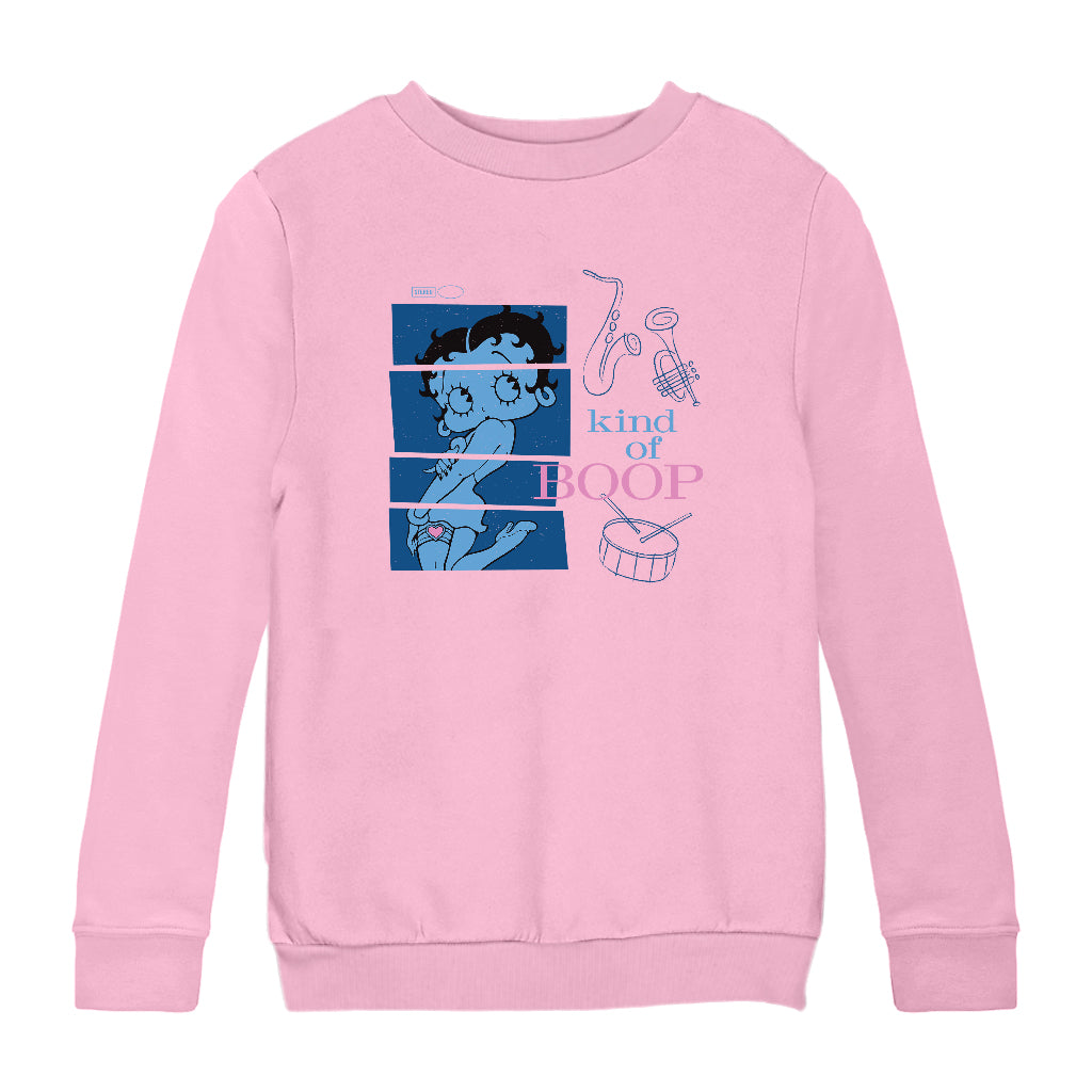 Betty Boop Jazz Album Parody Kids Sweatshirt