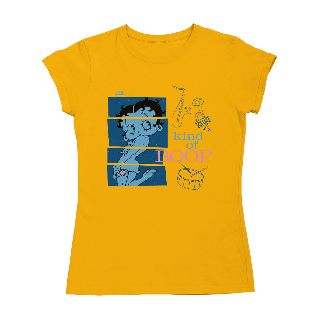 Betty Boop Jazz Album Parody Women's T-Shirt-Betty Boop Shop