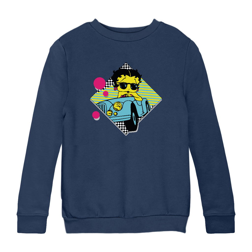 Betty Playlist Pop 80s Kids Sweatshirt-Betty Boop Shop
