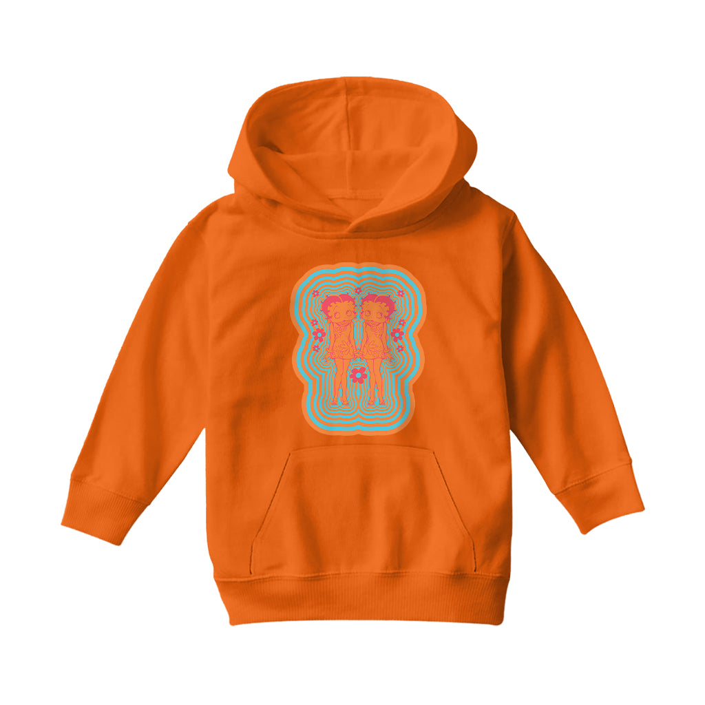 Betty Playlist Psychedelic 60s Kids Hooded Sweatshirt-Betty Boop Shop