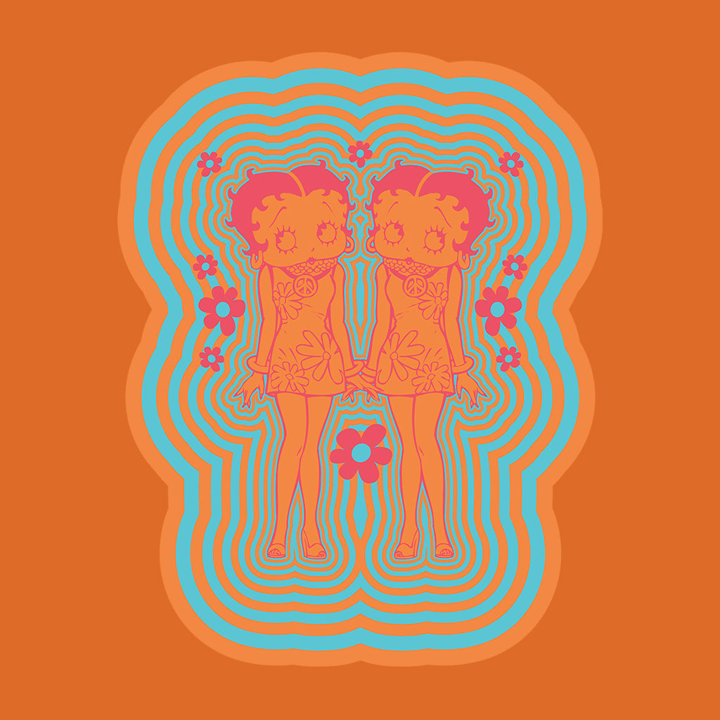 Betty Playlist Psychedelic 60s Men's T-Shirt-Betty Boop Shop