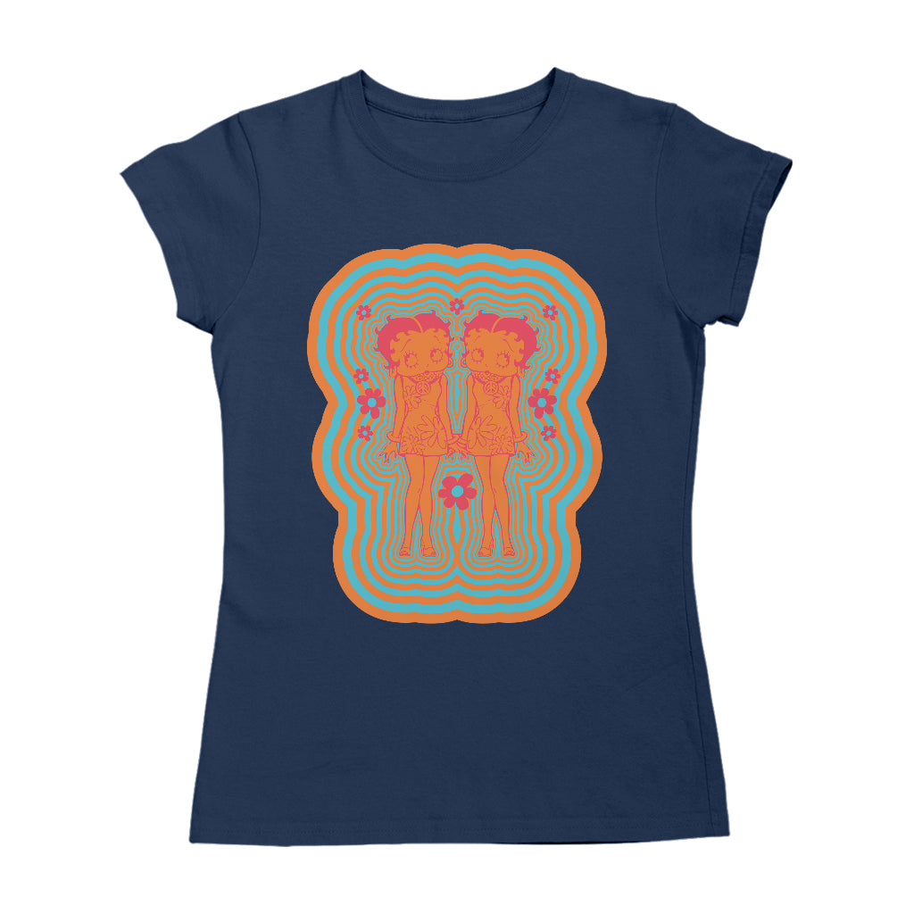 Betty Playlist Psychedelic 60s Women's T-Shirt-Betty Boop Shop