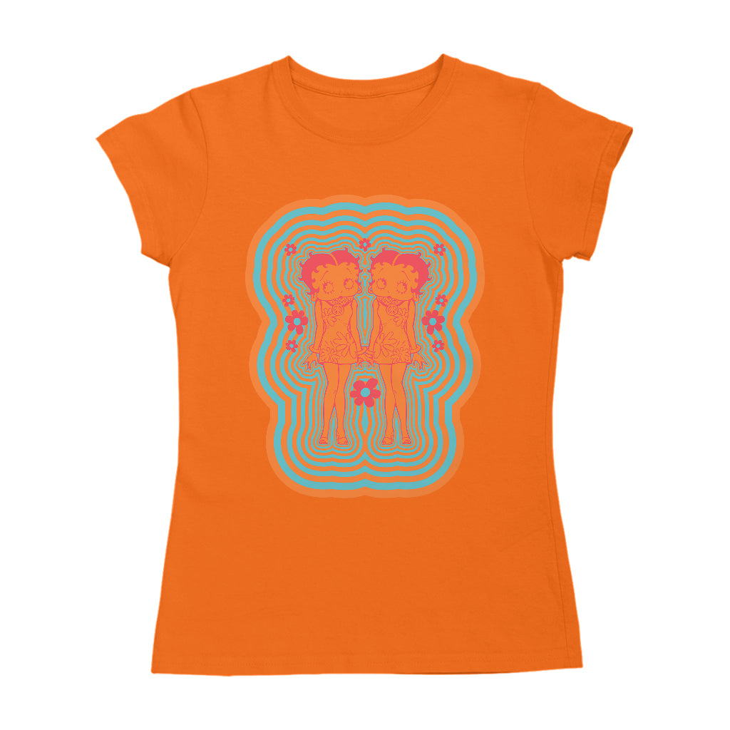 Betty Playlist Psychedelic 60s Women's T-Shirt-Betty Boop Shop